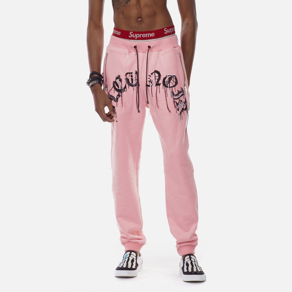 Bleu Noir Bleunoir Thick Thread Jogger Pants - Shell Pink