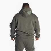 Smoke Rise Big and Tall Big and Tall Utility Fashion Fleece Hoodie - Dark Olive