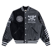 Smoke Rise Bulldog Varsity Jacket - Grey